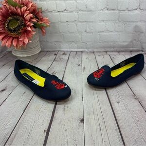 Ralph Lauren Blue and Red Flats with embroidered anchor sz 5 youth kids EU 37